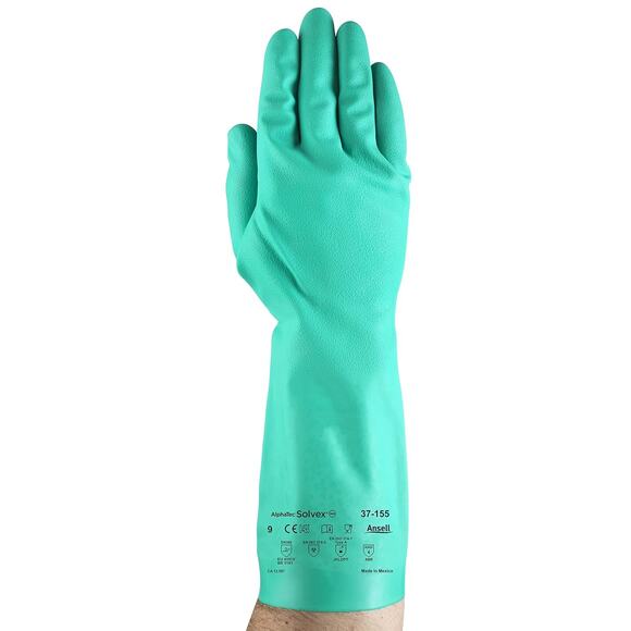 Nitrile Work Gloves, Size Large - Chemical Resistant FDA Approved - Picture 1 of 5